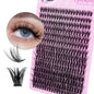 280pcs 40D Clusters False Eyelashes DIY Volume Individual Wispy Fluffy Lash Extensions for Makeup