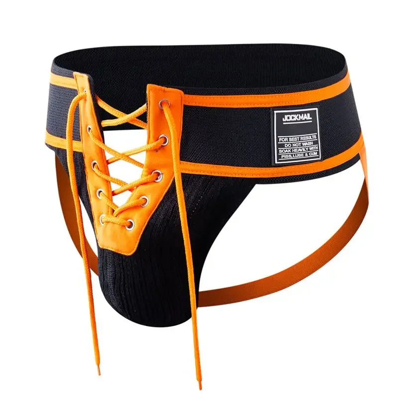 Men's Underwear Men Sexy Briefs Jockstrap Front Pouch Open Tether Binding Straps Panties Thongs Underpants Gay Slip Homme Srting
