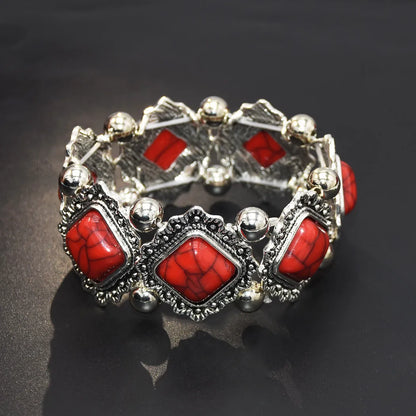 Bohemian Tribal Ethnic Bracelet Indian Vintage Turquoise Gypsy Boho Bangle Festival Travel Women Men Turkish African Jewelry