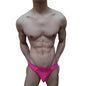 Mens Slip Bikini Jockstrap Briefs Mens Panties Sexy Fishnets Hole Transparent Mesh Ice Silk Men Underwear Sissy Men Underpants