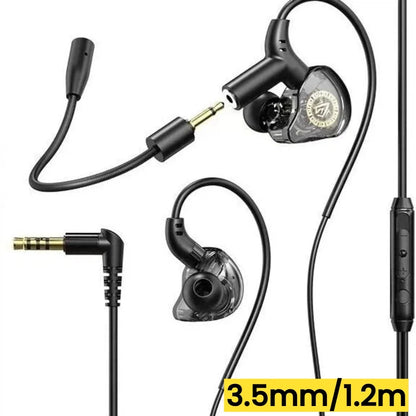 Gaming Wired Headphones 3.5mm/Type C Earphones With Microphone 360° Sound HiFi Stereo Headsets Sport Headphone For Phone in Ear