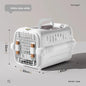 Mobile Pet Carrier Plastic Wire Door Top or Front Loading Pets Up To 20LBS Fully Breathable Perfect for Traveling/Hiking/Camping