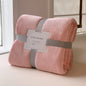 Luxury Flannel Travel Blanket for Airplane Lightweight Office Nap Soft Blanket Non-shedding and Colorfast Multi-purpose Blankets