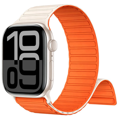 Silicone Strap For Apple Watch 46mm 42mm 49mm Magnetic Band For iWatch Ultra 3 2 Series 12 11 10 9 8 7 6 5 SE Bracelet Correa