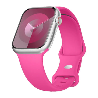 Silicone Watch Strap for Apple Watch, Replacement Bracelet Correa, 40/41/42/44/45/46/49mm, Compatible iWatch Series SE 7 8 9 10 11 Ultra 2 Ultra 3