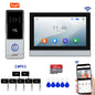 4 Wire Tuya Video Doorbell 7 inch HD Metal IR Camera Video Door Phone Two-way Audio WiFi Visual Intercom System RFID APP Unlock