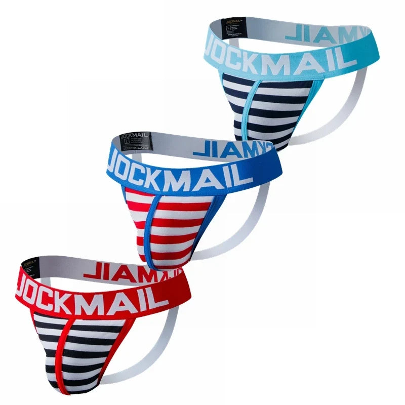 3pcs/lot Mens Sexy Butt Lifting Jockstrap Panties Briefs  Hip Lift Gay Mens Underwear Comfortable Underpants Bikini Low Waist