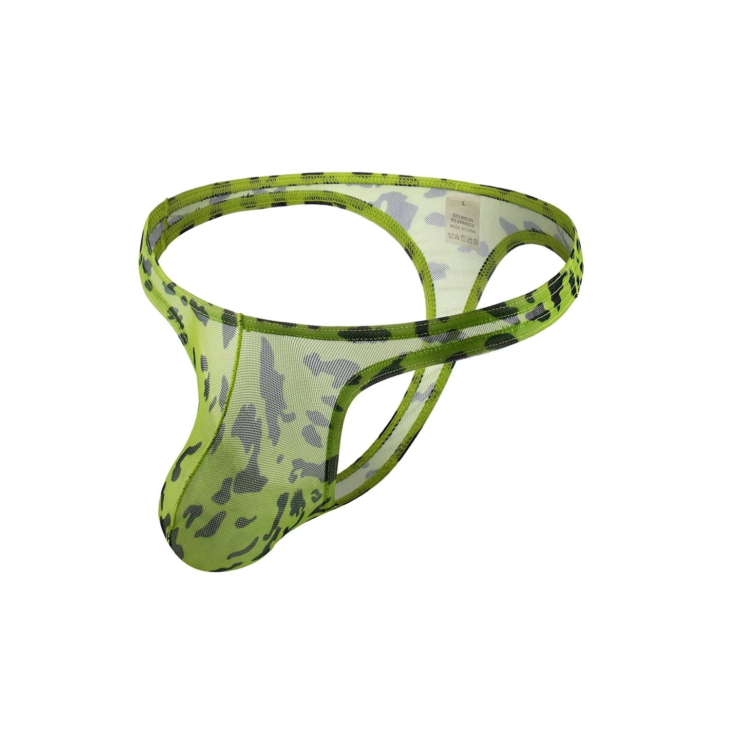 CLEVER-MENMODE Mesh Thong Men Sheer Sexy Underwear Transparent Panties T-back Penis Pouch G String Underpants Erotic Lingerie