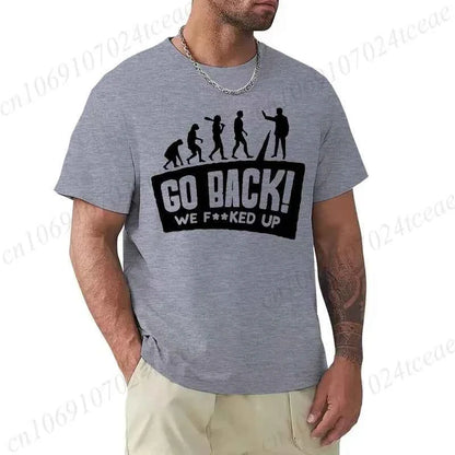 Evolution Graphic Oversized Streetwear T-Shirt
