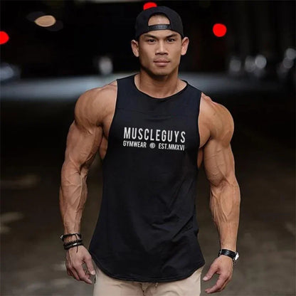 Men's Cotton Gym Muscle Tank Top Vest