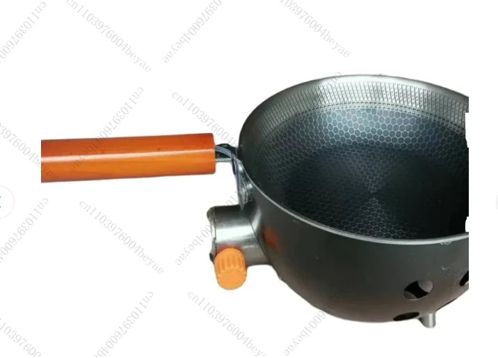 Camping Gas Stove with Non-Stick Pan Windproof Portable Camping Picnic