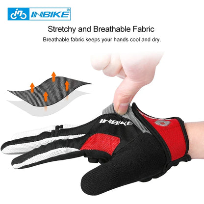 INBIKE Full Finger Gel Padded Touchscreen Gloves