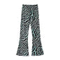 Beach Print Top Pants Women Set Sexy Sling V-Neck Long Blouse Wide Leg