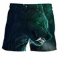 Wolf animal fashion men beach sexy bodybuilding shorts quick dry pants harajuku fitness board surf casual gym men homme