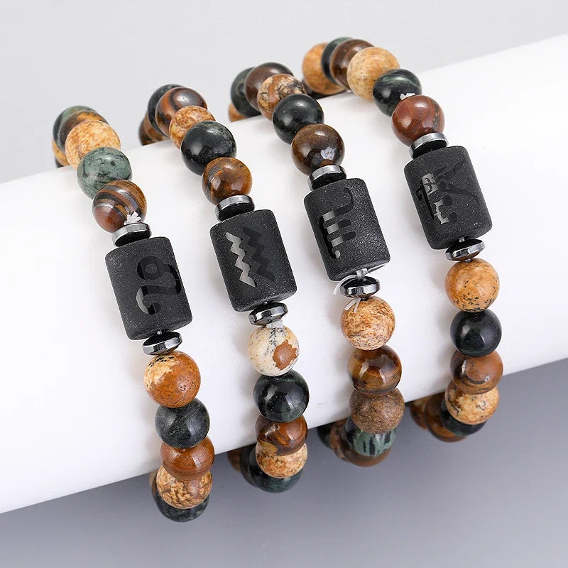 Sagittarius Zodiac Bracelet Natural Stone
