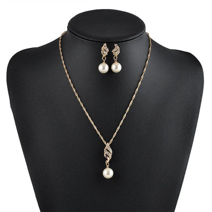 Fashion Silver Color Necklace Earrings Cubic Zirconia Jewelry Sets Elegant Crystal Zircon Jewelry Women Wedding Jewelry Set