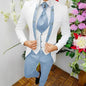 Premium Men's Jacquard Suit White 3pcs Set Wedding Groom Tuxedo Shawl Collar Formal Jacket Vest Pants Beach Party Custom Attire