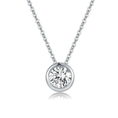 925 Silver Necklace Zircom for Women 18k Gold Plated Jewelry Pendant Birthday Party Gift Jewelry Sterling Silver