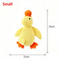 1/3pcs Yellow Duck Dog Toy Chew Resistant Interactive Pet Plush Toy