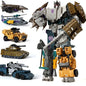 HZX 6 en 1 Devastator Haizhixing juguetes de transformación figura de acción de Anime KO G1 Robot avión vehículo de ingeniería m
