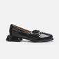 Lacquer Leather Mary Jane Shoes Women Flower Designer Women Shoes Shallow Fashion Square Toe Elegant Chunky Retro Pumps Female