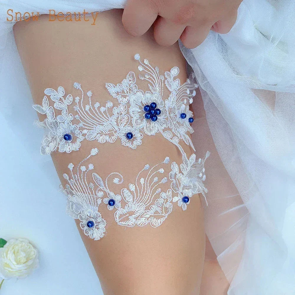 K02 Fashion Soft Sexy Lace Garter Belt for Women Lace Belt Legs Ring Bridal Garter Set Bride Wedding Accessories Bride Garter