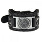 Trendy Viking Bracelet Nordic Rune Compass God Bird Charm Men's Bracelet New Fashion Leather Woven Jewelry Accessorie Party Gift