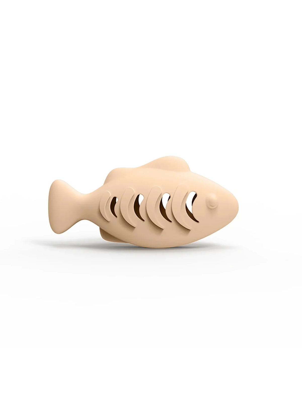 Fish-Shaped Cat Chew Toy - Dental Treat Dispenser Puzzle, Safe Silicone, No Battery, Interactive Pet Snack Game