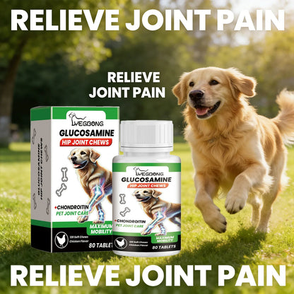 Pet Joint Chew Nourishing Alleviating Joint Discomfort Enhance Vitality Cartilage Tissue Joint Care Tablets Nutrition Supplement