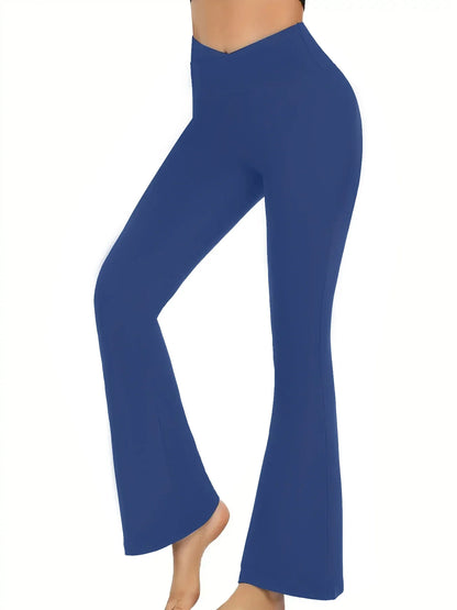 Crossover Flare Leggings for Women
