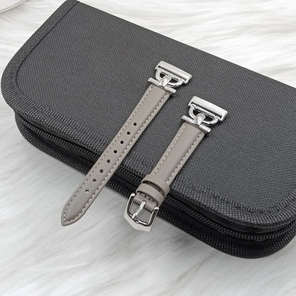 Fitbit Sense 1–2 / Versa 3–4 Slim Leather D-Link Band
