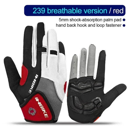 INBIKE Full Finger Gel Padded Touchscreen Gloves