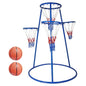 4 Hoop Toddler Basketball Set With 4 Balls & Pump, Multi Height Indoor Outdoor Basketball Goal Toy For Preschool Kids Ages 3+