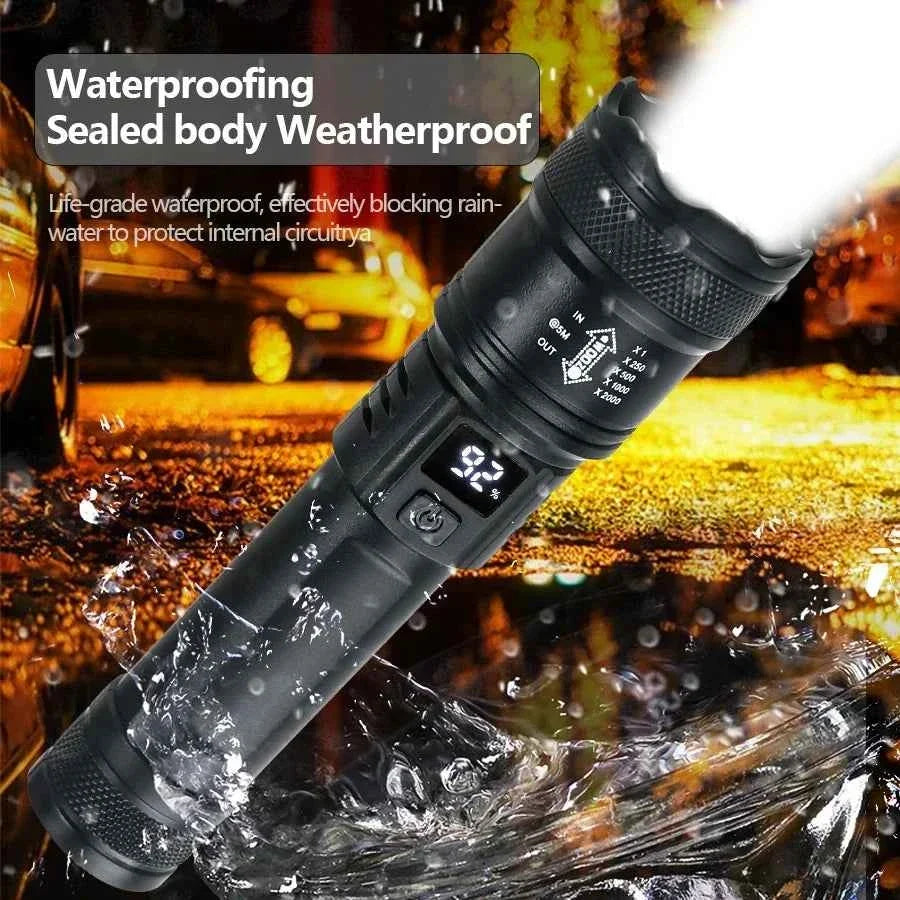 High Power LED Tactical Flashlight with USB Charge