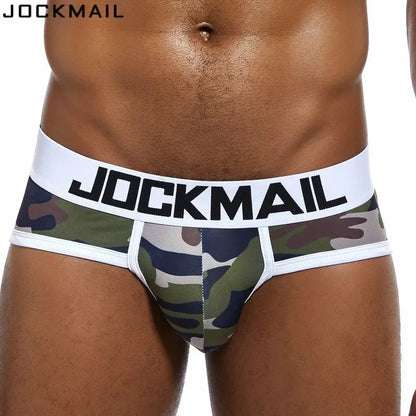 JOCKMAIL 5 Value Package/Lot print Camouflage Mens Underwear Briefs calzoncillos hombre slips Cueca Gay Underwear Male Panties