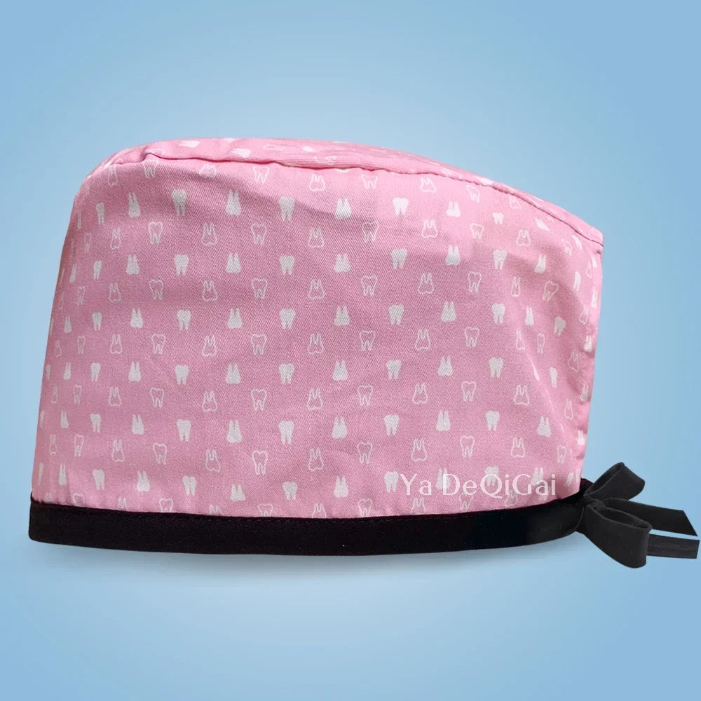 Cartoon Print Medical Scrub Cap