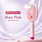 No Heat Electric Hair Straightening Brush with Fine Mist Spray Red Light Care Straightener Smoothing Wet & Dry Use Fast Charge