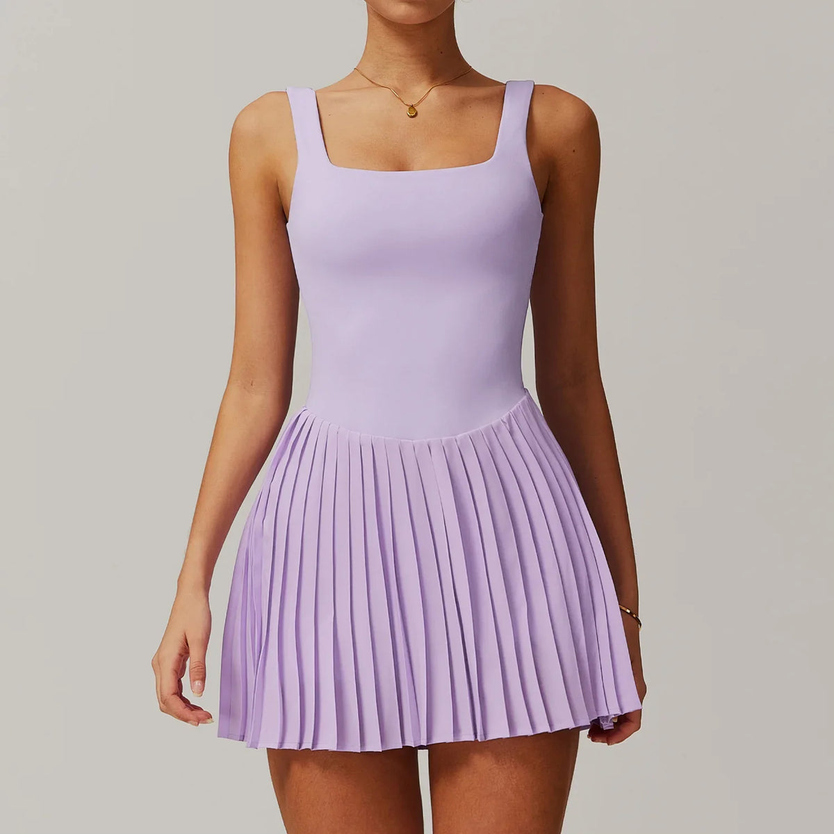 Tennis Jumpsuit with Pockets & Pleats