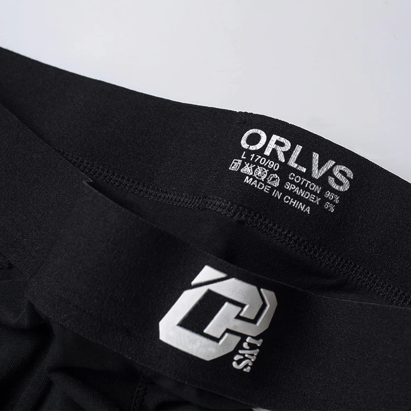 ORLVS Mens Boxer Sexy Underwear soft long boxershorts Cotton soft Underpants Male Panties 3D Pouch Shorts Under Wear Pants Short
