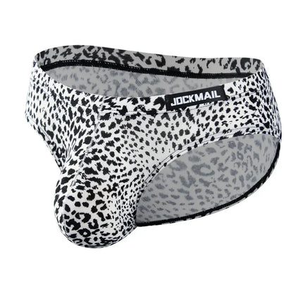 4PCS/lot Leopard  Sexy Briefs Men Bikini Underwear Slip Hombre Calzoncillos Hombre Kinckers Men Briefs Pouch Cuecas Underpants