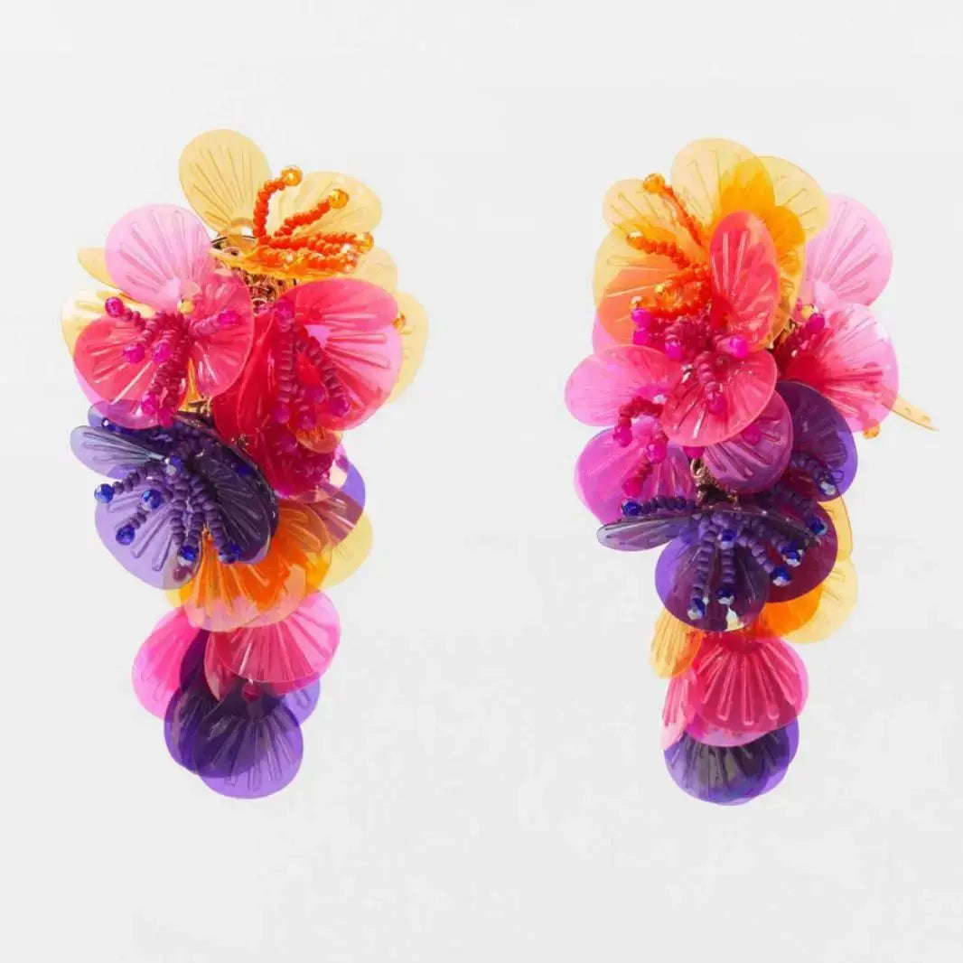 Statement Earrings Earrings - Colorful Shell - Women's Statement Jewelry
