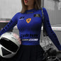 Spicy Racing Style Letter Print Long Sleeve Tee