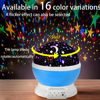 LED Night Light Nebula Star Projector 360 Degree Rotation 12 Light Color Changing with USB Cable Romantic Gifts for Women Child