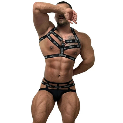 Sets Men's Bodysuit Suspender Jumpsuits Harness Sexy Men Jockstrap Gay Underwear Lingerie Sissy Panties Thong G String Bondage