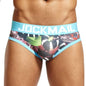 Sexy Mens Underwear Briefs Printed Panties Calzoncillos Hombre Slip Calcinhas Cuecas Gay Underwear Jockstrap Nylon Fast Dry