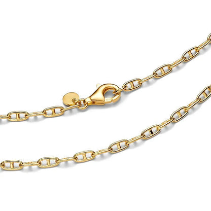 Classic Versatile Pendants Necklace Original 925 Sterling Silver 18K Gold Plated Necklace Lover's Holiday Fine Jewelry Gift
