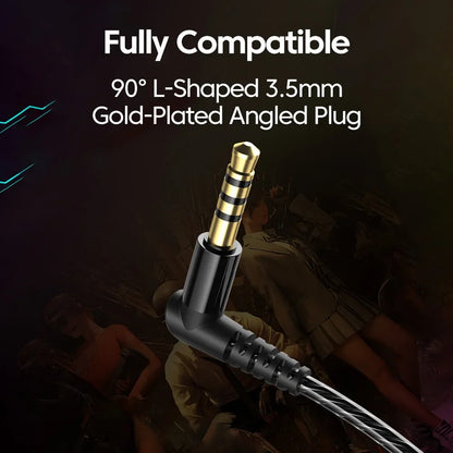Gaming Wired Headphones 3.5mm/Type C Earphones With Microphone 360° Sound HiFi Stereo Headsets Sport Headphone For Phone in Ear
