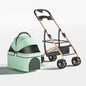 【One-Pull Open】2 in 1Foldable Pet Travel Carrier for Small/Medium Dogs Cats up to 50lbs Detachble Portable Pet Bag stroller pet