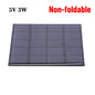Foldable Solar Panel 5V/12V USB Portable Waterproof Cell Phone Power Pack Outdoor Battery Charger for Hiking Camping 30W
