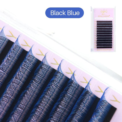 SONG LASHES Y Shape Ombre Color Lashes Two tip C/D Curl Premade Volume Lashes Individual Eyelash Extension Supplies